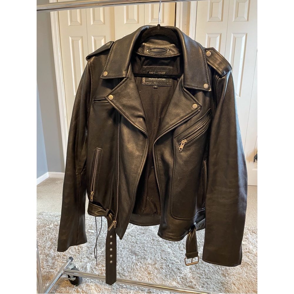 Men’s WILSONS LEATHER Finn Leather Rider Jacket With Thinsulate Lining